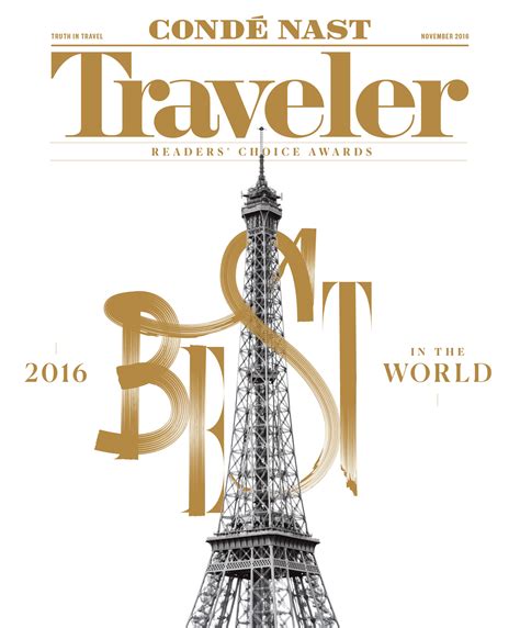 Condé Nast Traveler Reveals The All New 2016 Readers Choice Awards