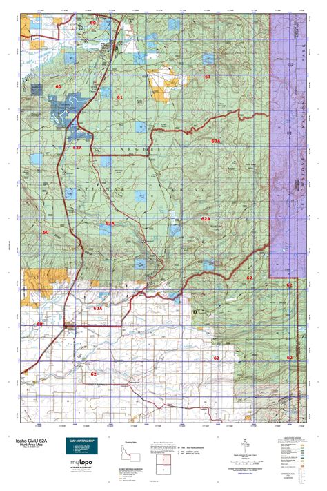 Idaho Gmu 62a Map Mytopo Map Store