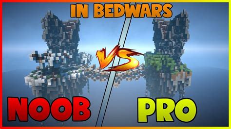 Minecraft Noob Vs Pro In Bedwars Youtube