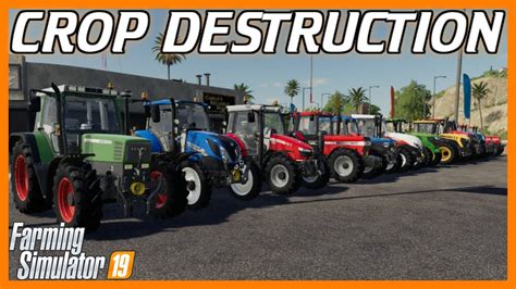 Crop Destruction And Wheel Types Farming Simulator 19 Youtube