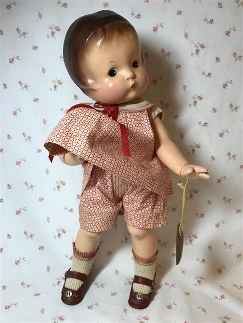 Vintage 1920s Effanbee Pat Pending Patsy In Early Box From