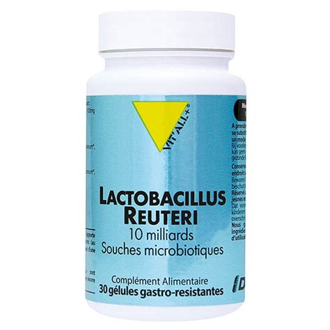 Vitall Lactobacillus Reuteri 30 Gélules Gastro Résistantes Pas Cher