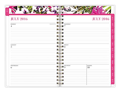 Nicole Miller Wire O Weeklymonthly Planner 5 X 8 Rio July 2016 To June