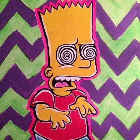 Bart Simpson Drawing Trippy Warehouse Of Ideas