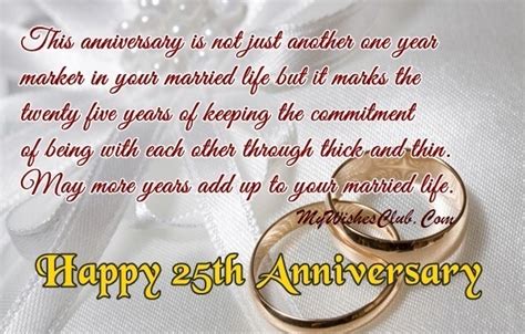 Share/send these messages via text, email, facebook,whatsapp, im or other social media websites. 25th Wedding Anniversary Wishes _ Happy 25th Anniversary ...