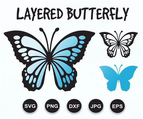 Butterfly SVG Butterfly SVG File Layered Butterfly SVG | Etsy