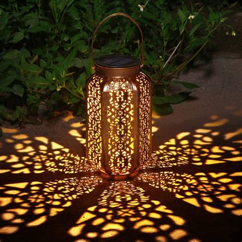 20x Waterproof Solar Lantern Hanging Light Led Candle Yard Patio Garden