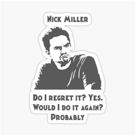 Nick Miller Sticker By Artisticvector Redbubble