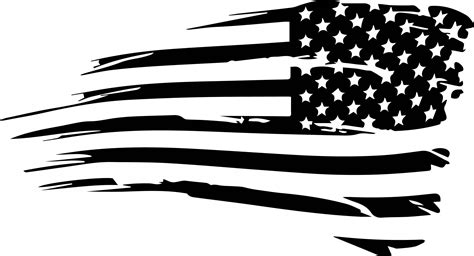 American Flag Vector Black And White At Getdrawings Free Download