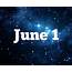 June 1  Horoscope