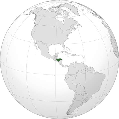 Honduras Mapa Mundi