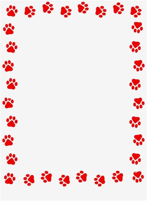Download High Quality Paw Prints Clipart Border Transparent Png Images