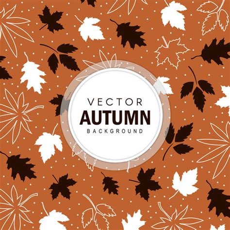 Elegant Autumn Background Art Vectors Free Download