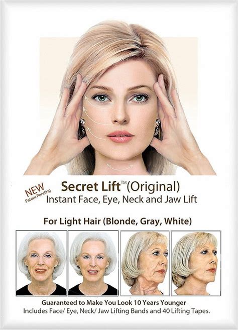 Instant Face Neck And Eye Lift Light Hair Facelift Tapes And Bands