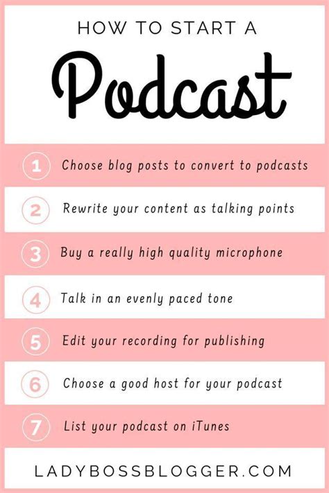 How To Start A Podcast Ladybossblogger Podcast Tips Podcast Topics