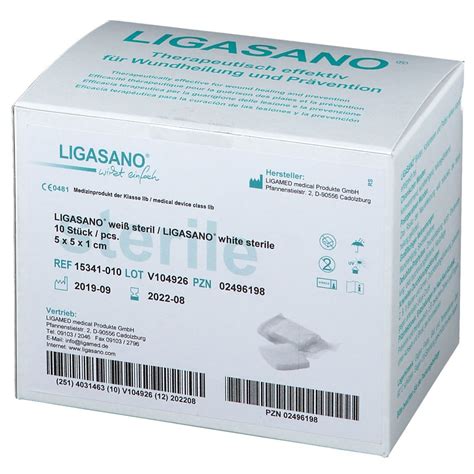 Wundbehandlung und prävention in einem. LIGASANO® Wundverband weiss steril 5 x 5 x 1cm 10 St ...