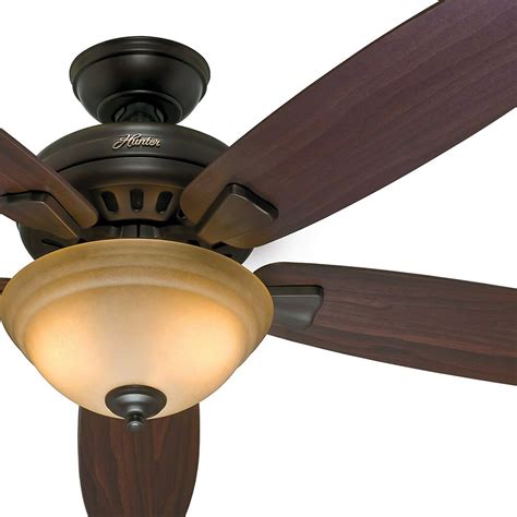 My wife flipped the wall switch the lights came on, then off. Hunter Fan 54 inch Premier Bronze Ceiling Fan with Light ...