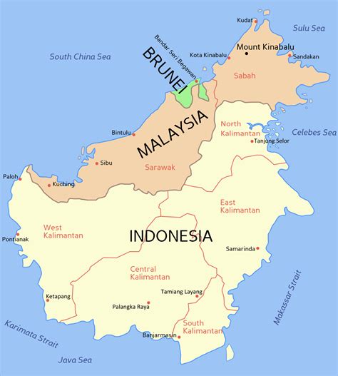 Peta Kalimantan Geografis Dan Demografis Selengkapnya
