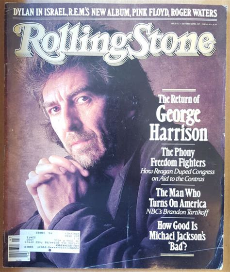 Rolling Stone Magazine George Harrison October 22 1987 Ebay