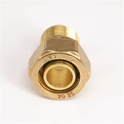 20mm X 34 Bsp Male Pex Al Pex Brass Compression Fitting Floor Heating