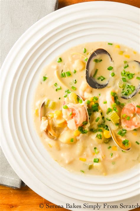 Seafood Chowder Serena Bakes Simply From Scratch