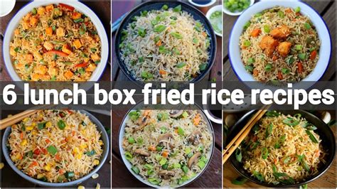 6 Easy Fried Rice Recipes For Lunch Box ६ आसान और झटपट फ्राइड राइस