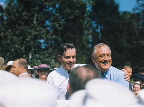Franklin Delano Roosevelt With Henry By Bettmann