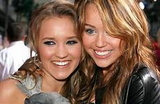 emily osment miley cyrus friends getty red