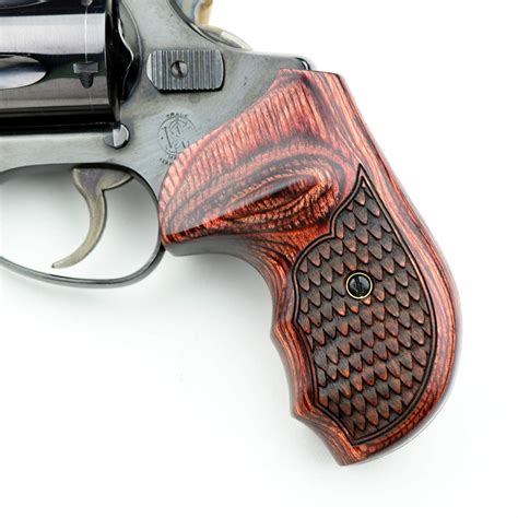 Altamont Sandw J Round Revolver Grips Bateleur Real Wood Gun Grips