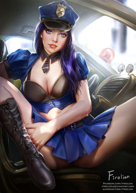 Sexy Officer Caitlyn Wallpapers And Fan Arts League Of Legends Lol Stats