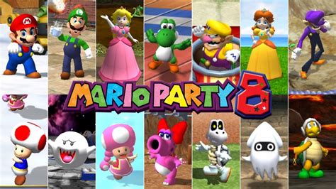 Mario Party 8 All Characters 1st Place Youtube