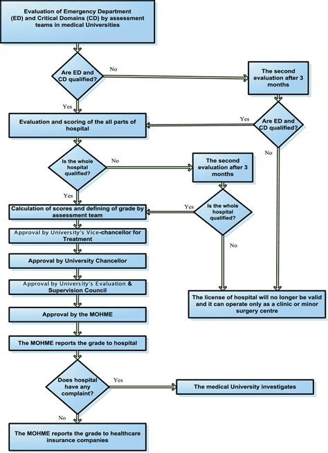 The Flow Chart Of The Process Of A Typical Hospital Evaluation