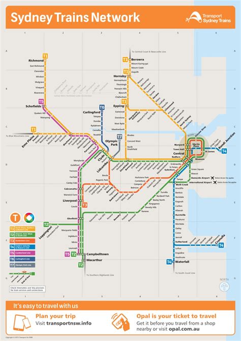 Sydney Train Network Map Verjaardag Vrouw 2020