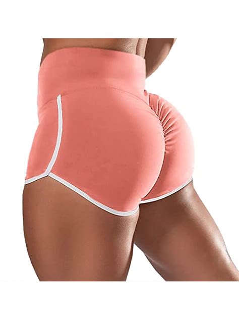 Mawclos Plus Size Active Wear Lounge Yoga Shorts For Women Workout Scrunch Booty Biker Shorts