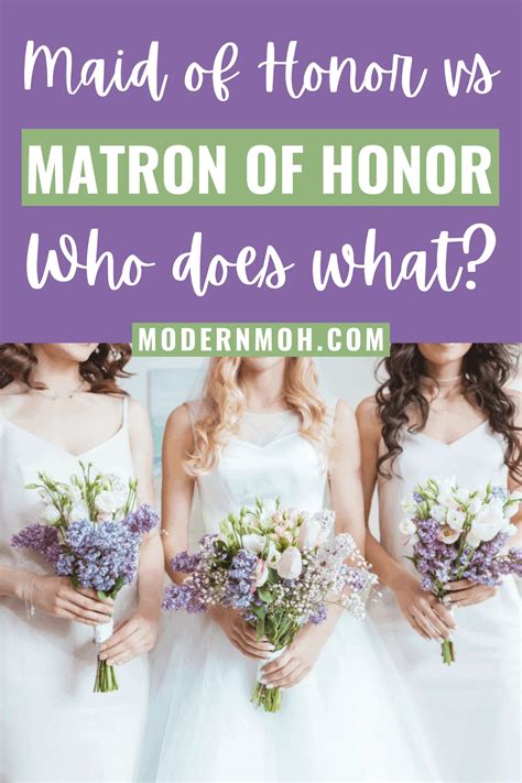 Maid Of Honor Vs Matron Of Honor Who Does What Modern Moh