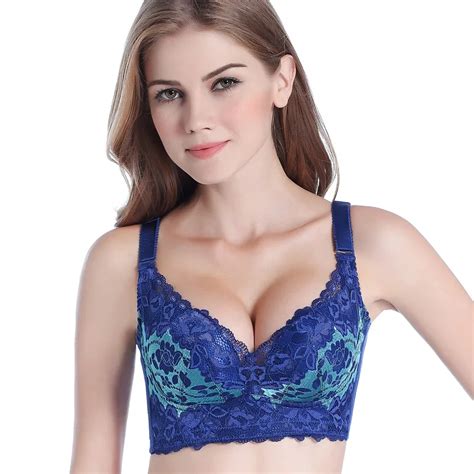 Sex Bra Tree Quarter Four Hook And Eye Push Up Bra Padded Lace Floral