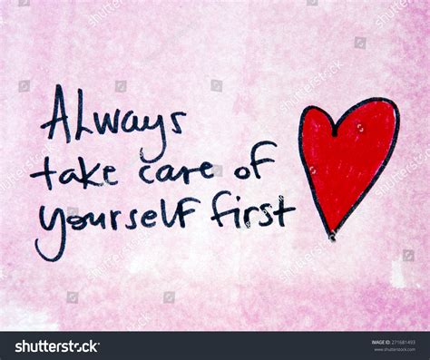 Always Take Care Yourself First Stock Illustration 271681493 Shutterstock