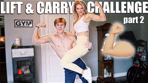 couples lift and carry challenge part 2 bf vs gf youtube