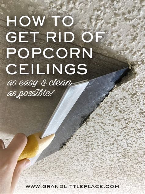 How To Get Rid Of Popcorn Ceiling Texture Diy How To Remove Popcorn
