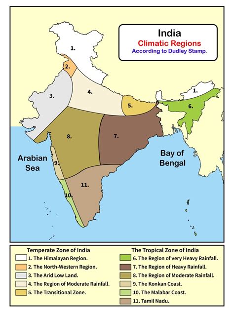 Important Climate Zones In India With Map Geography U Read Geography Facts Maps Diagrams