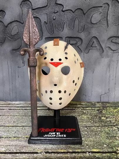 Friday The 13th Jason Voorhees Mask Part 6 Jason Lives With Display