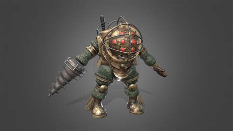 bioshock big daddy character 3d model by jacob monger jacobmonger [0df6a29] sketchfab