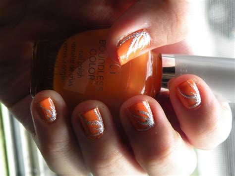 Lauras Nail Art Orange Nails