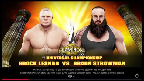 Wwe 2k19crown Jewel Brock Lesnar Vs Braun Strowman Youtube