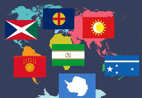 Flags Of The Continents Of Planet Earth Vexillology