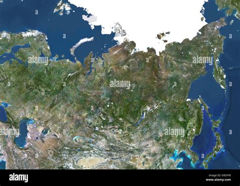 Russia True Colour Satellite Image Russia True Colour Satellite Image Composite Image Using