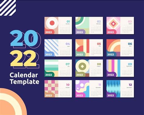 Premium Vector 2022 Calendar Vector Design Template
