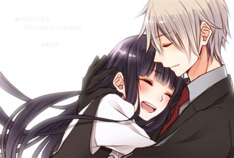 Image Via We Heart It Anime Couple Drawing Hug