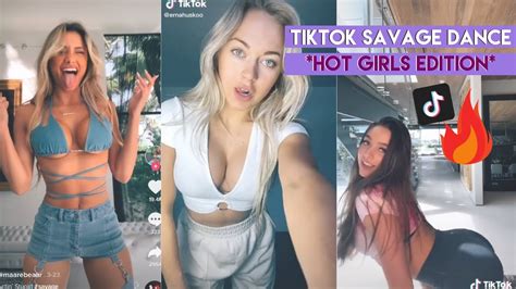 I M A Savage Tiktok Savage Dance Compilation Hot Girls Edition Youtube