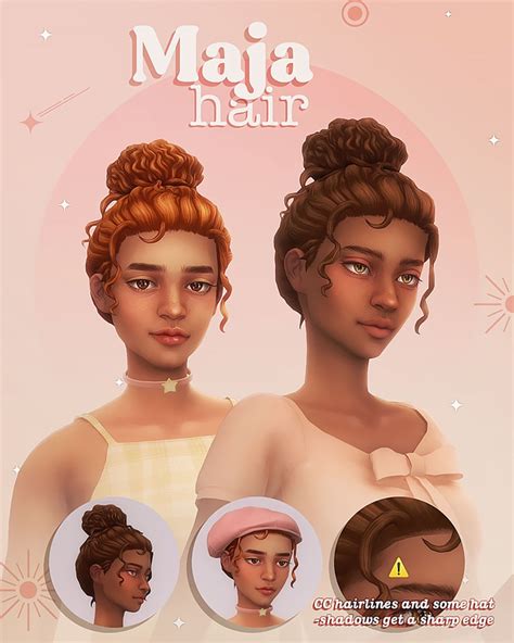 Maja Hair Miiko On Patreon In 2021 Sims 4 Sims Sims 4 Toddler